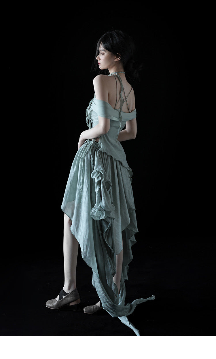 Teal Asymmetrical Set