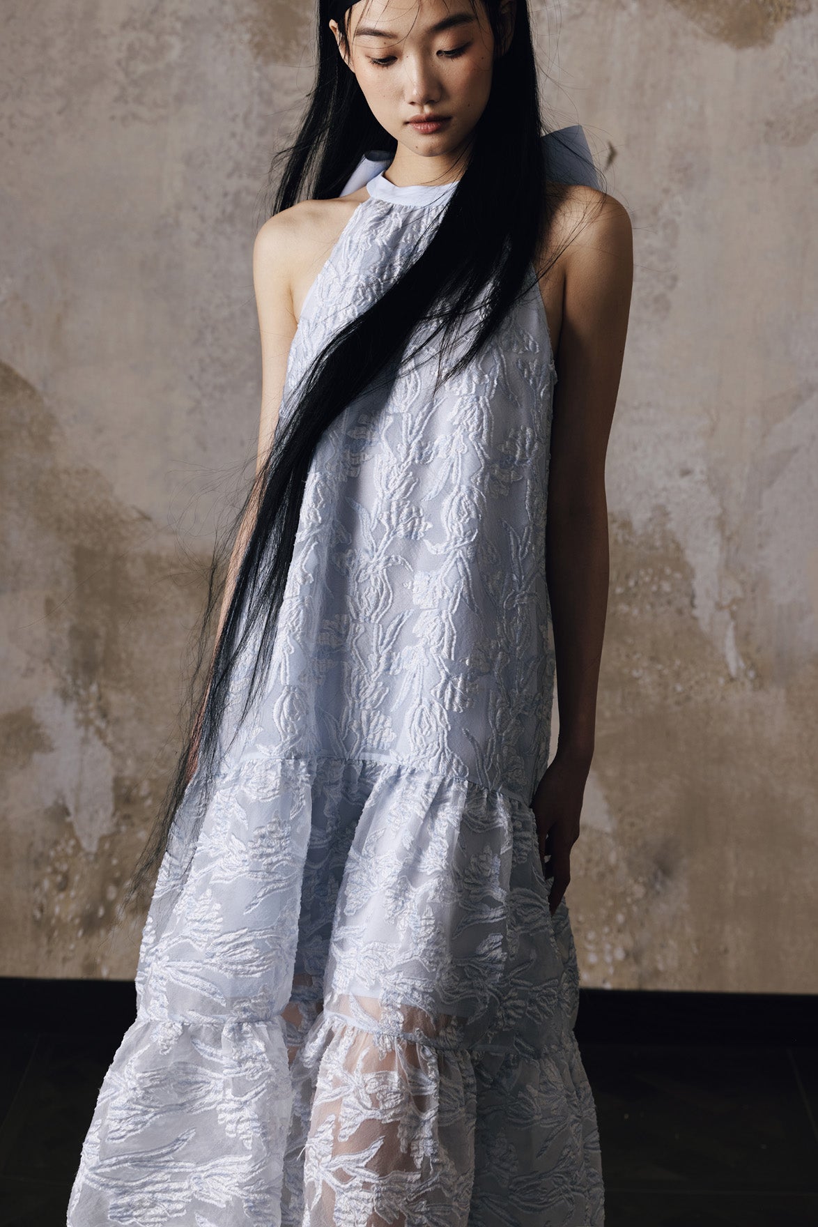 Jacquard bow dress