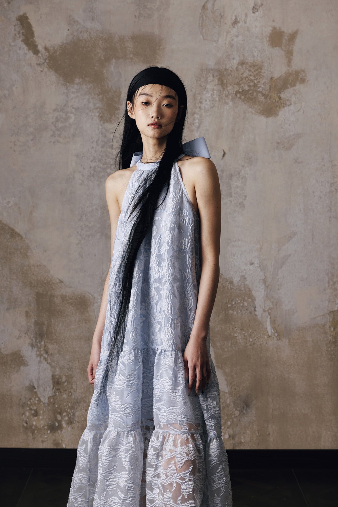 Jacquard bow dress