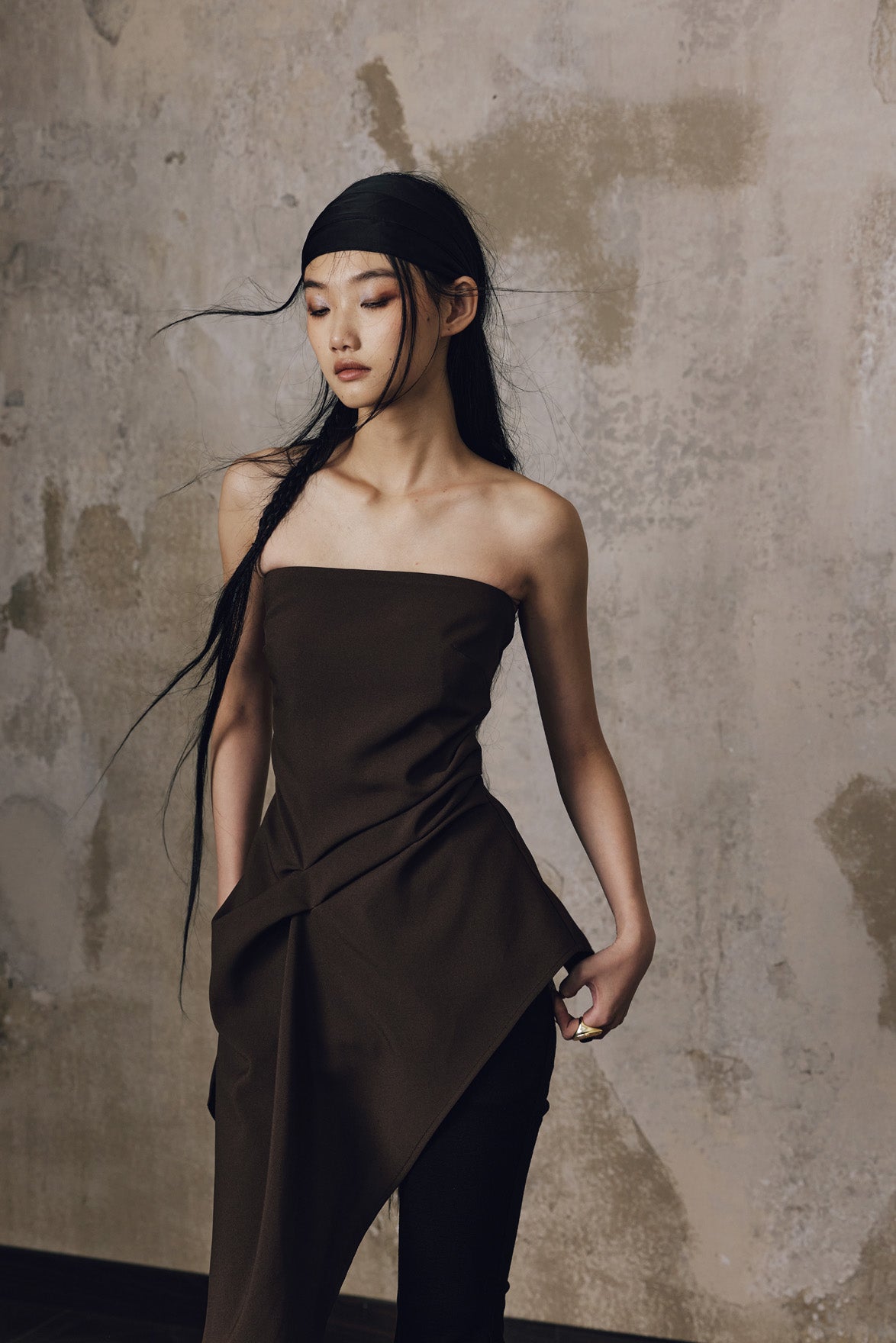 Strapless top