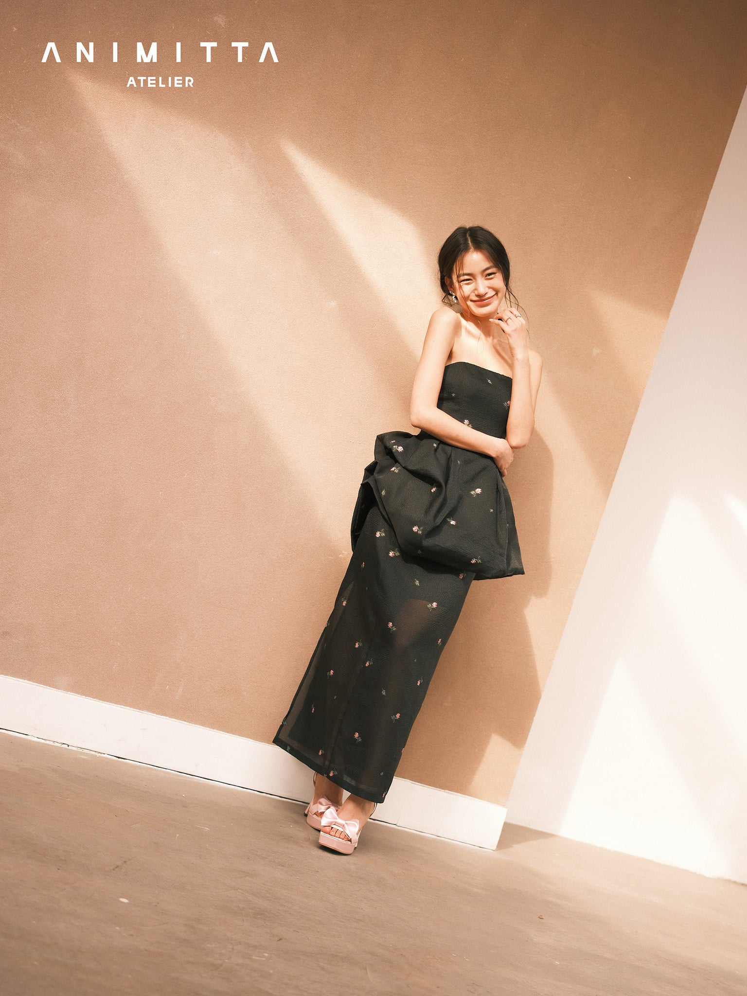 Embroidered Floral Tulle Skirt