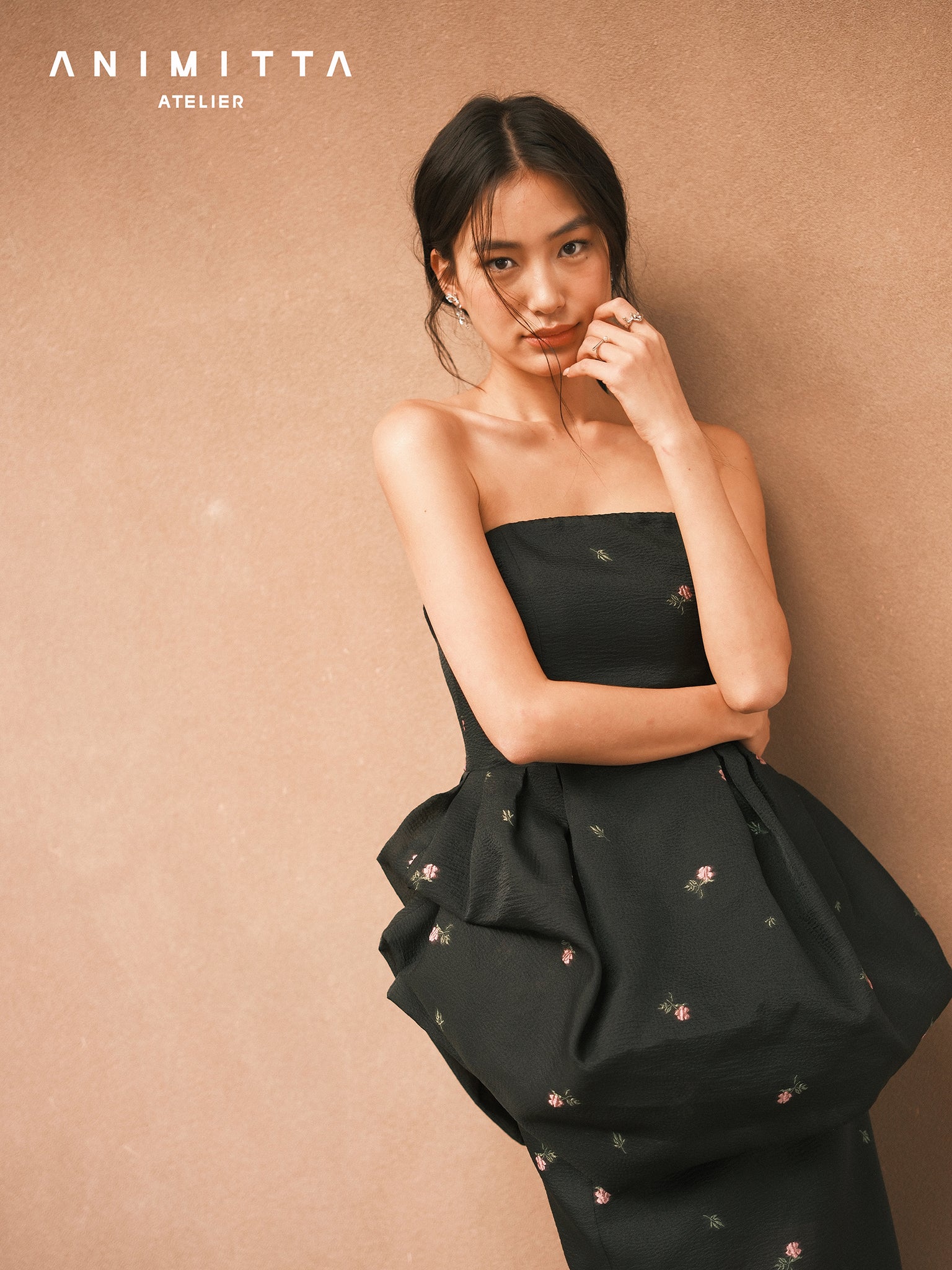 Embroidered Floral Tulle Skirt