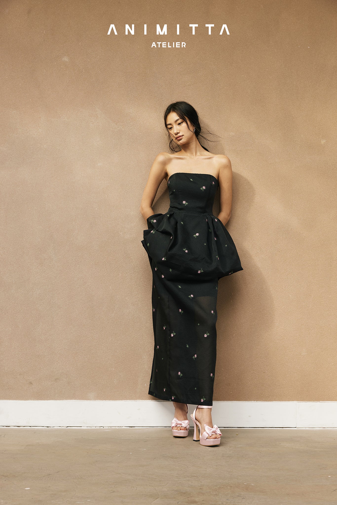 Embroidered Floral Tulle Skirt